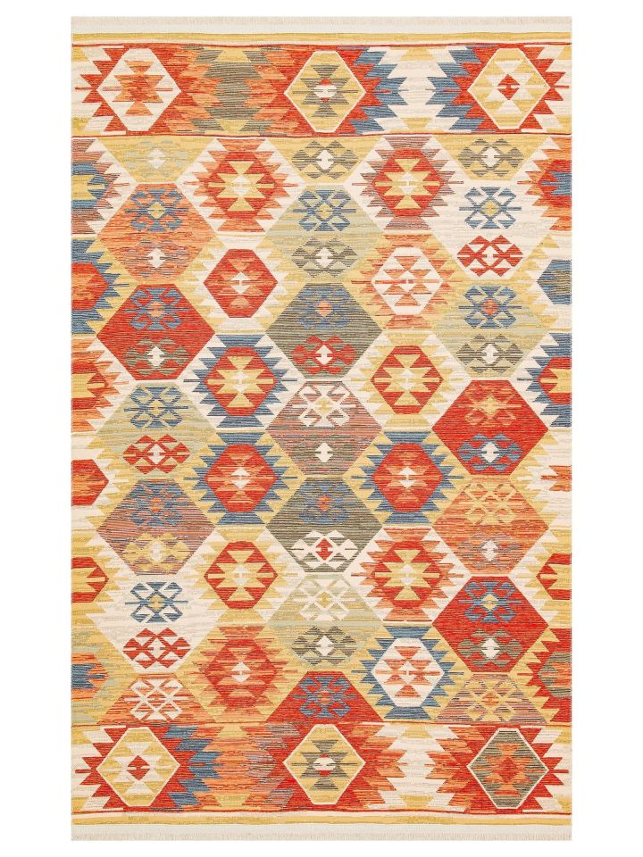 Eva Kilim Çift Taraflı Kullanıma Uygun Yıkanabilir Kilim EH-01