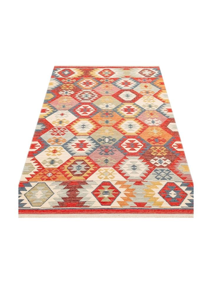 Eva Kilim Çift Taraflı Kullanıma Uygun Yıkanabilir Kilim EH-01