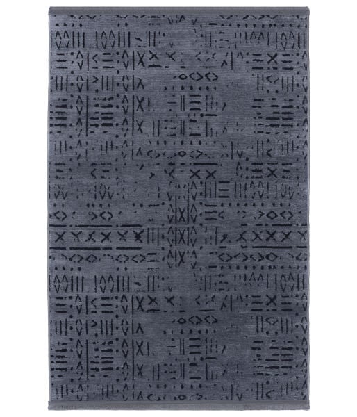 Mercan Serisi Antrasit Renk Makinede Yıkanabilir Kilim GH-8431