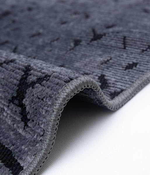 Mercan Serisi Antrasit Renk Makinede Yıkanabilir Kilim GH-8431