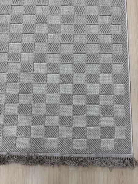 Clam Serisi Bukle Modern Gri Renk Halı FH-3040
