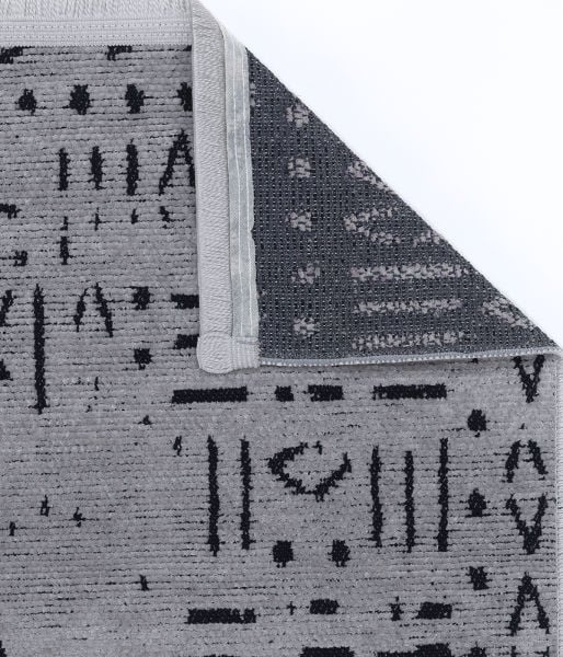 Mercan Serisi Gri Renk Makinede Yıkanabilir Kilim GH-8432