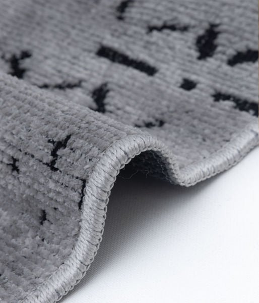 Mercan Serisi Gri Renk Makinede Yıkanabilir Kilim GH-8432