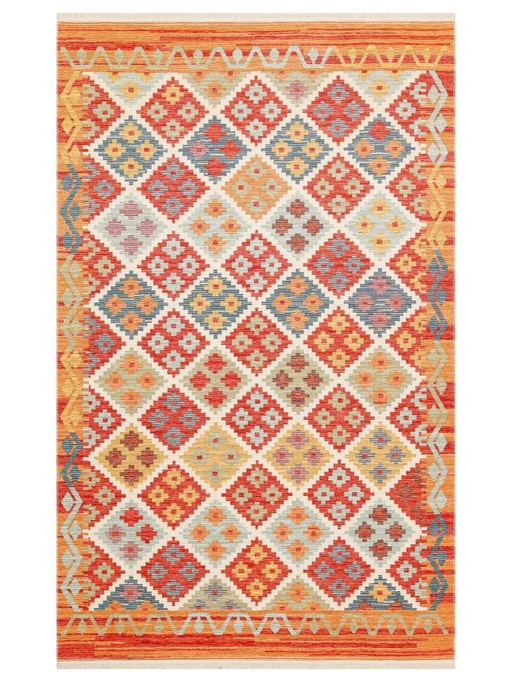 Eva Kilim Çift Taraflı Kullanıma Uygun Yıkanabilir Kilim EH-05