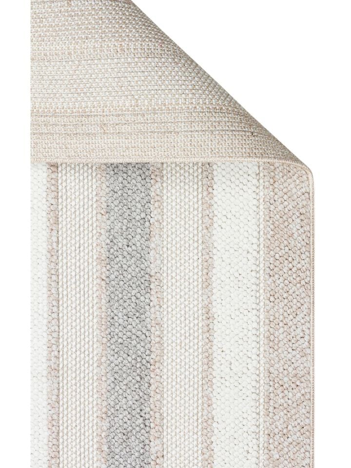 Clam Serisi Bukle Dokuma Modern Gri/Bej Renk Halı EH-5406