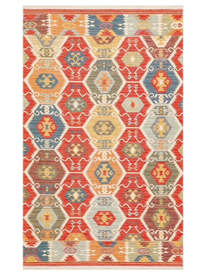 Eva Kilim Çift Taraflı Kullanıma Uygun Yıkanabilir Kilim EH-06
