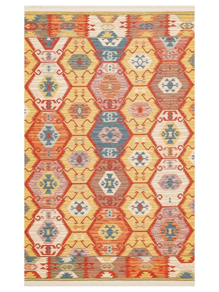 Eva Kilim Çift Taraflı Kullanıma Uygun Yıkanabilir Kilim EH-06
