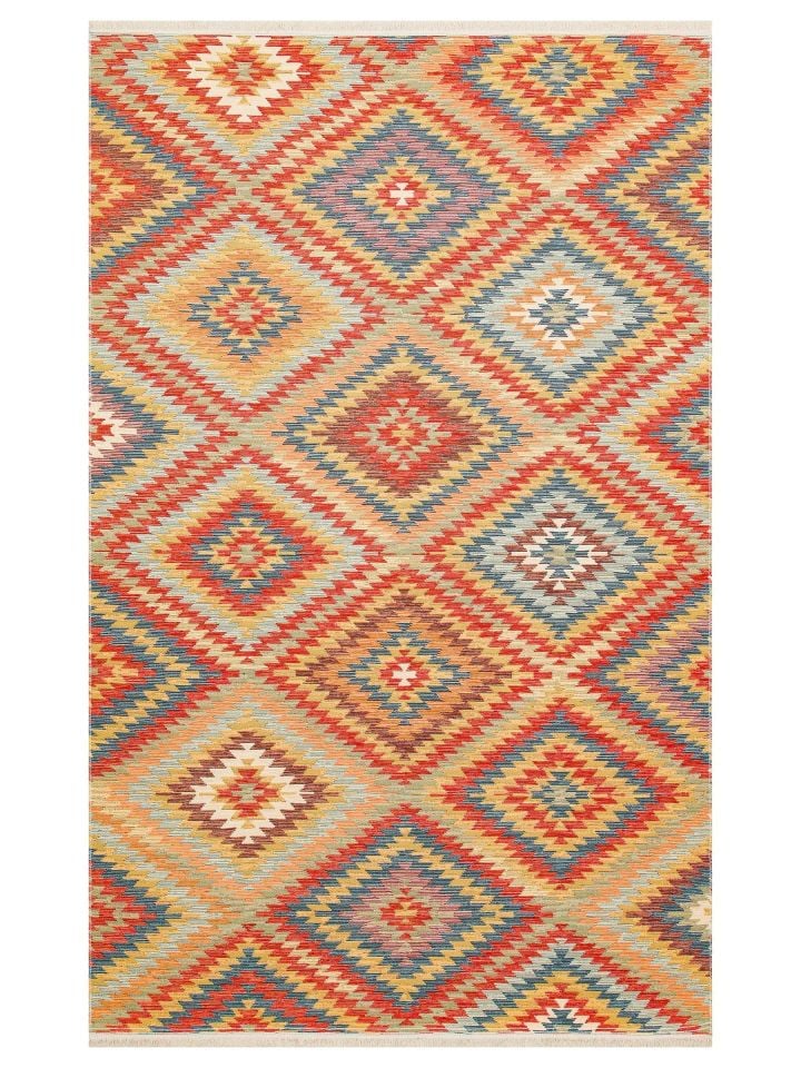 Eva Kilim Çift Taraflı Kullanıma Uygun Yıkanabilir Kilim EH-07
