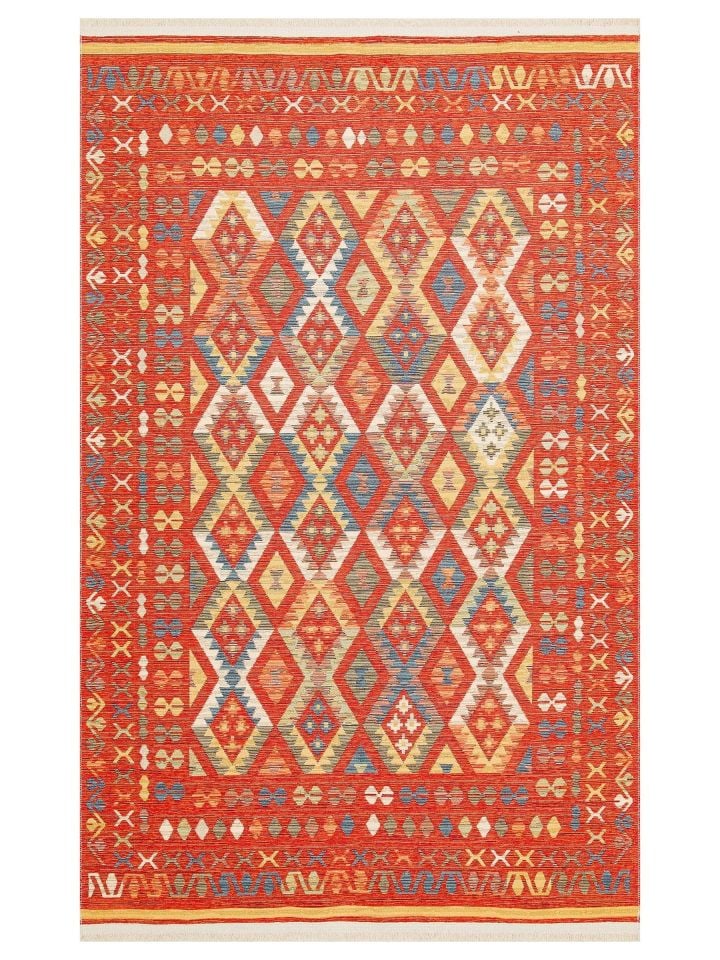 Eva Kilim Çift Taraflı Kullanıma Uygun Yıkanabilir Kilim EH-08