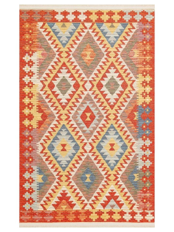 Eva Kilim Çift Taraflı Kullanıma Uygun Yıkanabilir Kilim EH-09