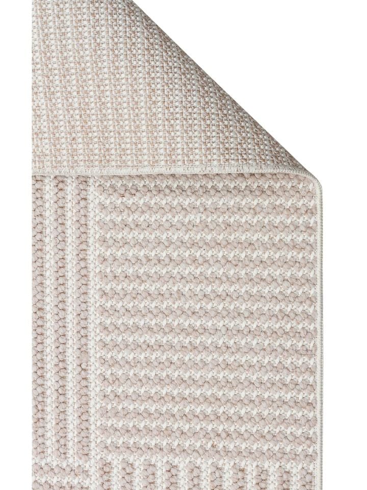 Clam Serisi Bukle Dokuma Modern Bej Renk Halı EH-5409