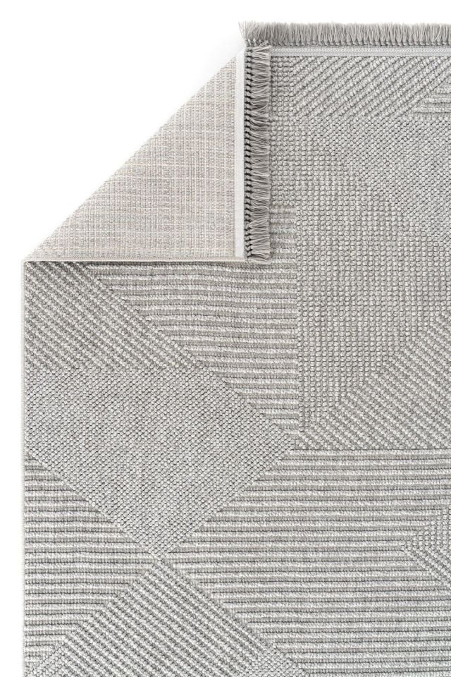 FIRSAT ÖLÇÜ 80x150 Bukle Modern Gri Renk Halı