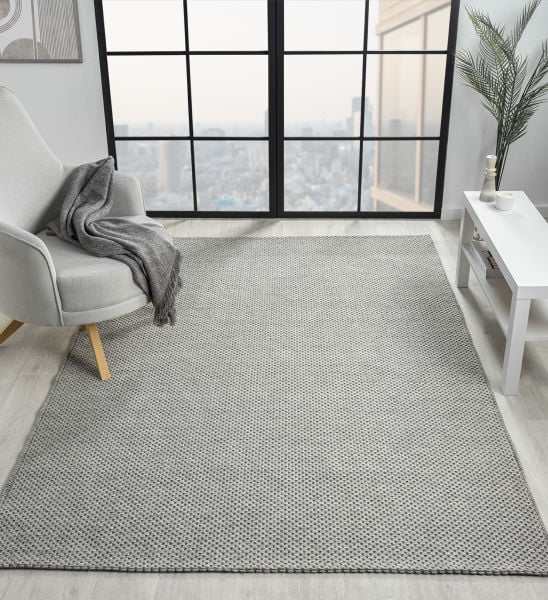 Mood Serisi Gri Renk Kolay Temizlenebilir Modern Halı SH-710G