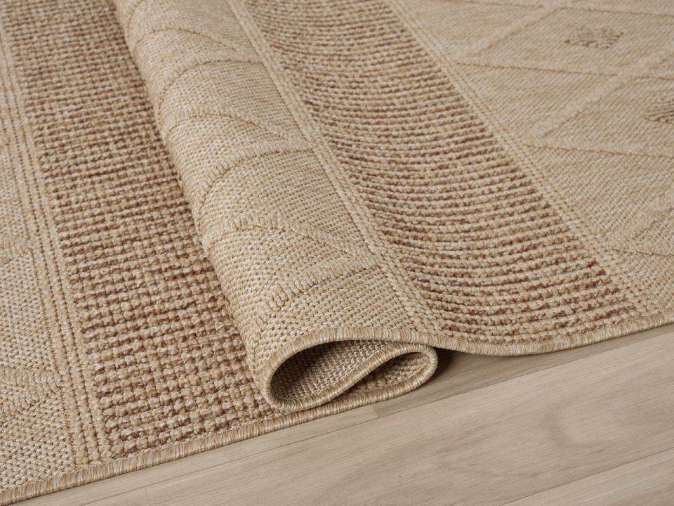 Avina Serisi Bej/Kahve Kolay Temizlenebilir Sisal Halı SH-25