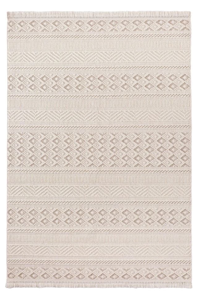 Clam Serisi Bukle Modern Ekru/Bej Renk Halı NX-3021K