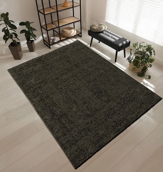 Mercan Serisi Yeşil Renk Makinede Yıkanabilir Kilim SH-8441