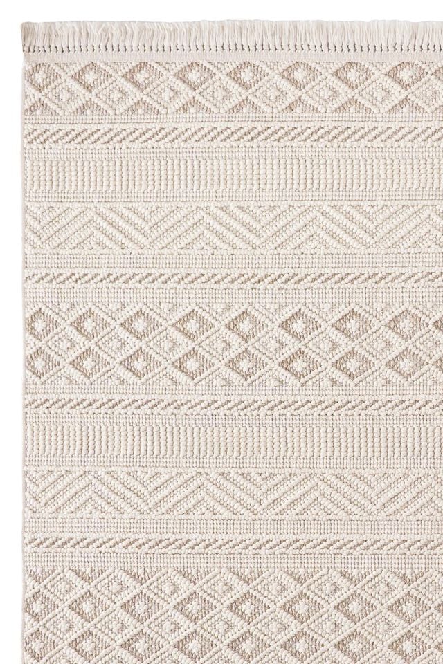 Clam Serisi Bukle Modern Ekru/Bej Renk Halı NX-3021K