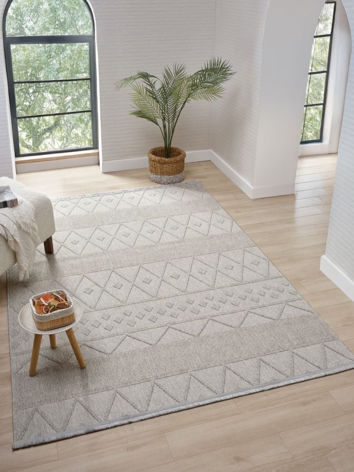 Avina Serisi Gri Kolay Temizlenebilir Sisal Halı SH-26