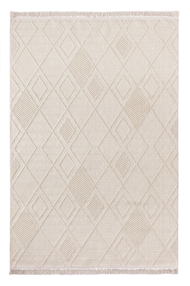 Clam Serisi Bukle Modern Ekru Renk Halı NX-3022K