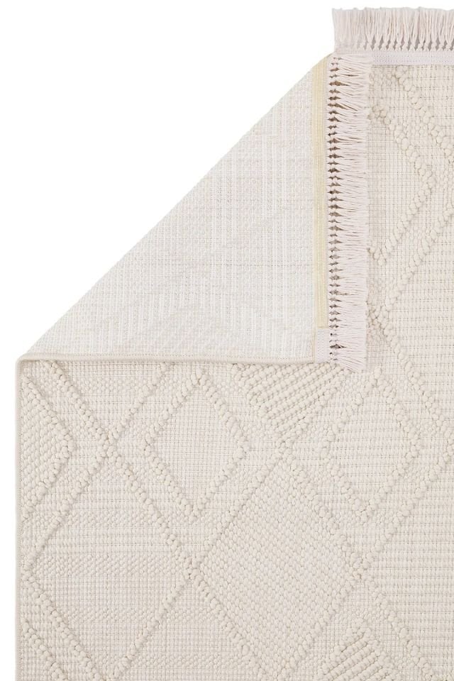 Clam Serisi Bukle Modern Ekru Renk Halı NX-3022K