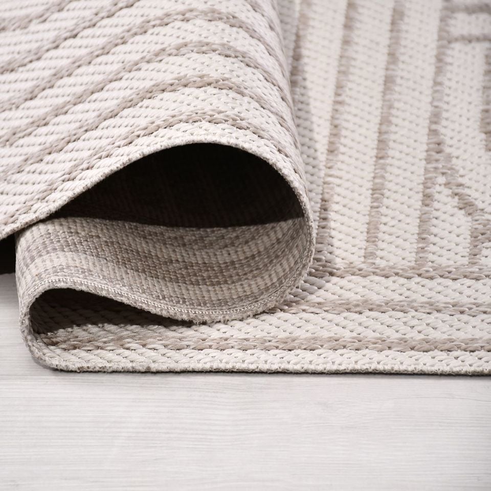 Gama Serisi Makinede Yıkanabilir Krem/Bej Sisal Halı NX-017