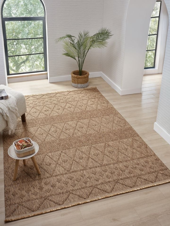 Avina Serisi Koyu Bej Kolay Temizlenebilir Sisal Halı SH-27