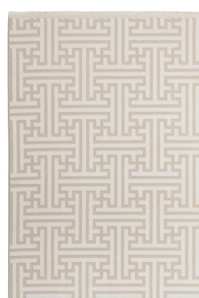 Monza Serisi Krem Renk Akrilik Halı LH-1128K