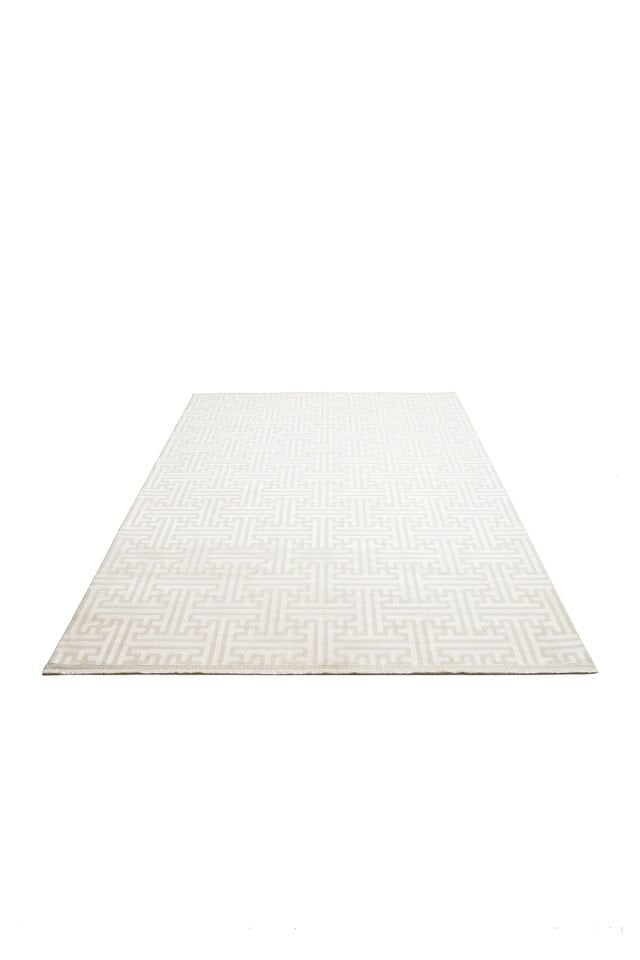 Monza Serisi Krem Renk Akrilik Halı LH-1128K