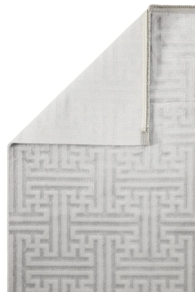 Monza Serisi Gri Renk Akrilik Halı LH-1128G