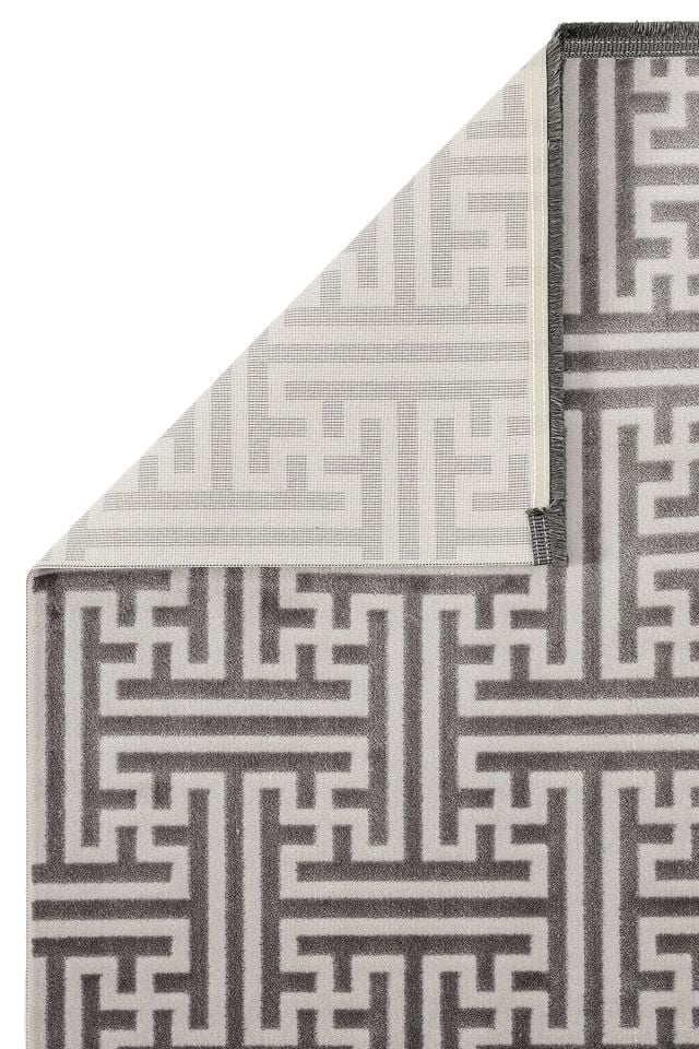 Monza Serisi Antrasit Renk Akrilik Halı LH-1128A