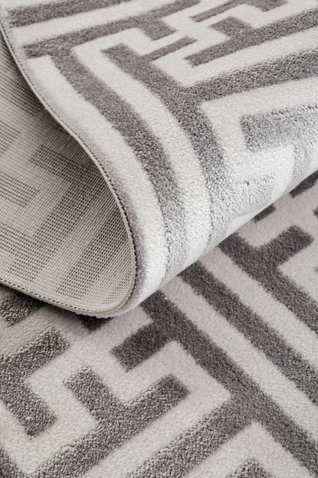 Monza Serisi Antrasit Renk Akrilik Halı LH-1128A