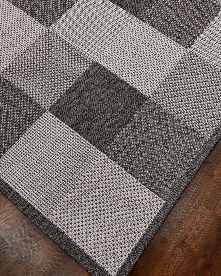 Gama Serisi Makinede Yıkanabilir Gri Sisal Halı NX-022