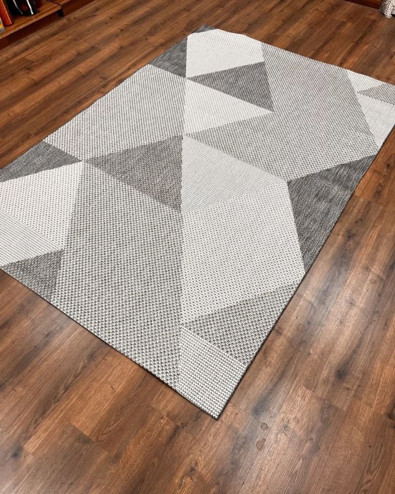 Gama Serisi Makinede Yıkanabilir Gri Sisal Halı NX-023