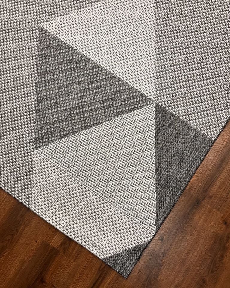 Gama Serisi Makinede Yıkanabilir Gri Sisal Halı NX-023