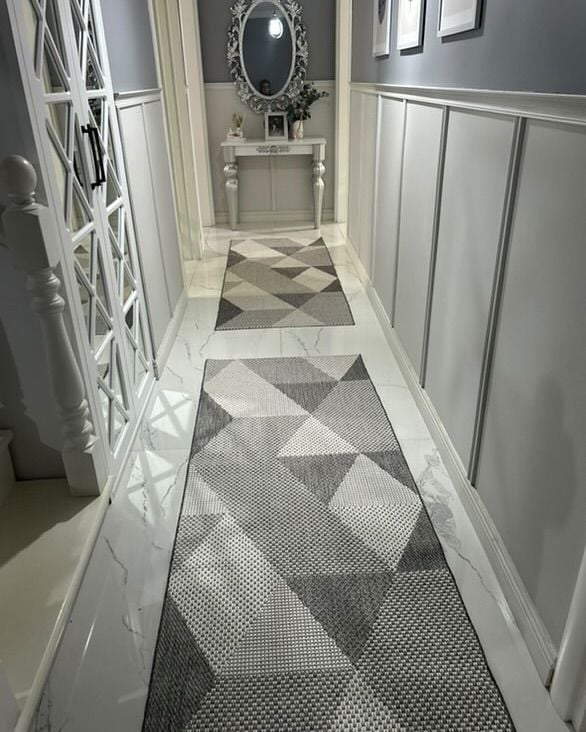 Gama Serisi Makinede Yıkanabilir Gri Sisal Halı NX-023