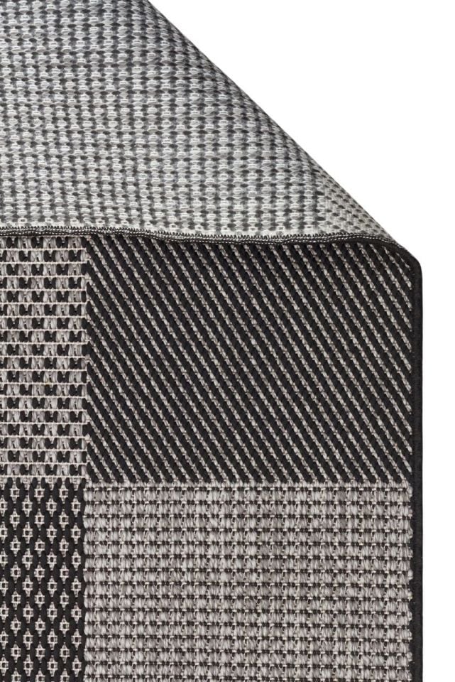 Gama Serisi Makinede Yıkanabilir Koyu Gri Sisal Halı NX-026