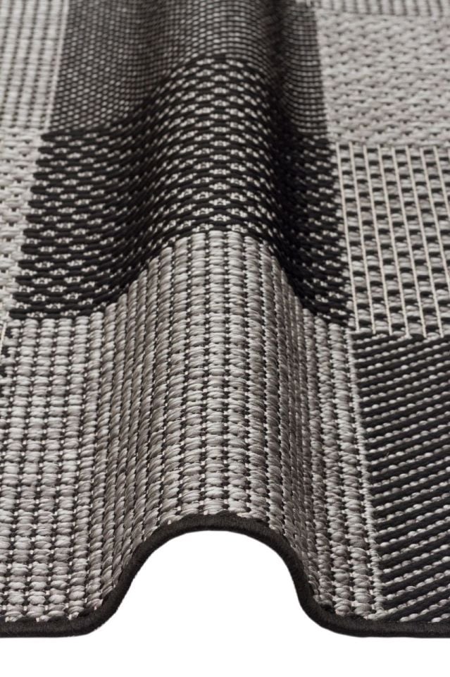 Gama Serisi Makinede Yıkanabilir Koyu Gri Sisal Halı NX-026