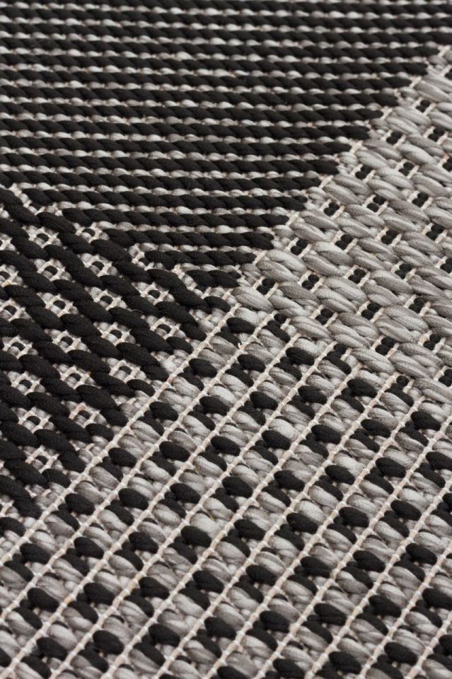 Gama Serisi Makinede Yıkanabilir Koyu Gri Sisal Halı NX-026