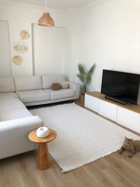 Clam Serisi Sık Bukle Dokuma Modern Ekru Renk Halı OH-341