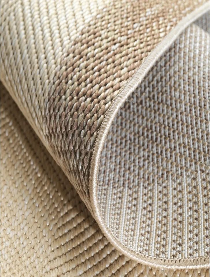 Alfa Serisi Makinede Yıkanabilir Krem/Bej Sisal Halı NX-45