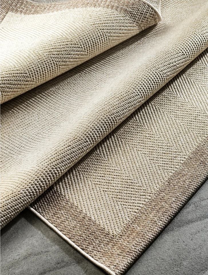 Alfa Serisi Makinede Yıkanabilir Krem/Bej Sisal Halı NX-45