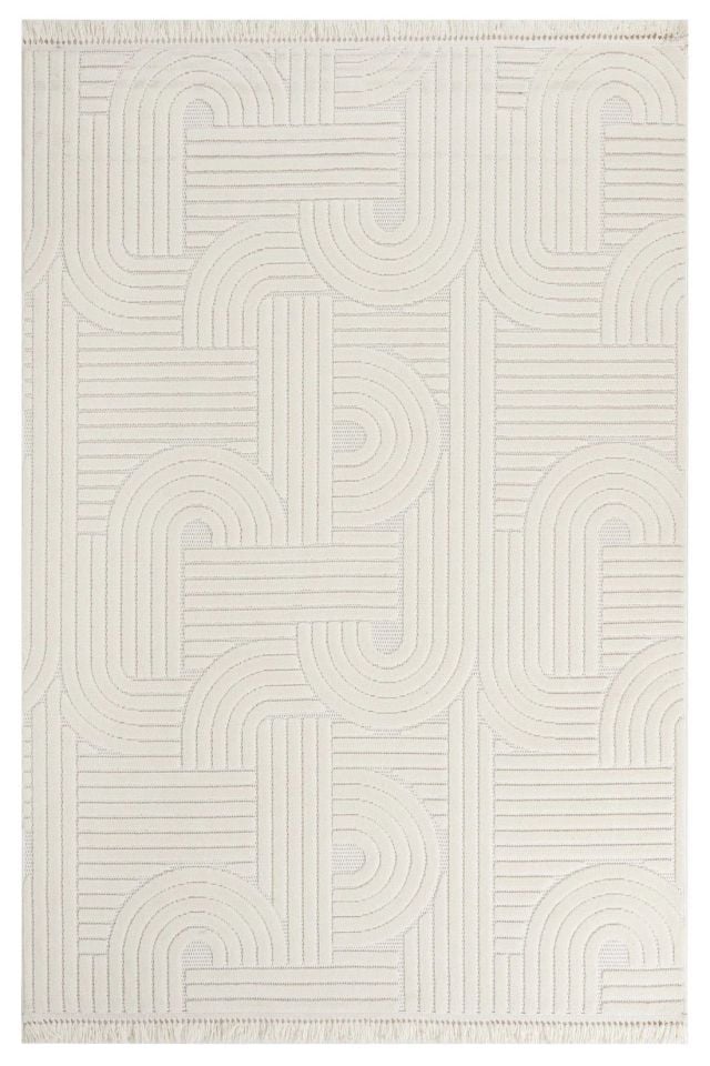 FIRSAT ÖLÇÜ 180x250 (5m2) Krem Renk Modern Halı