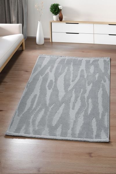 Bony Serisi Gri Renk Modern Halı OH-345