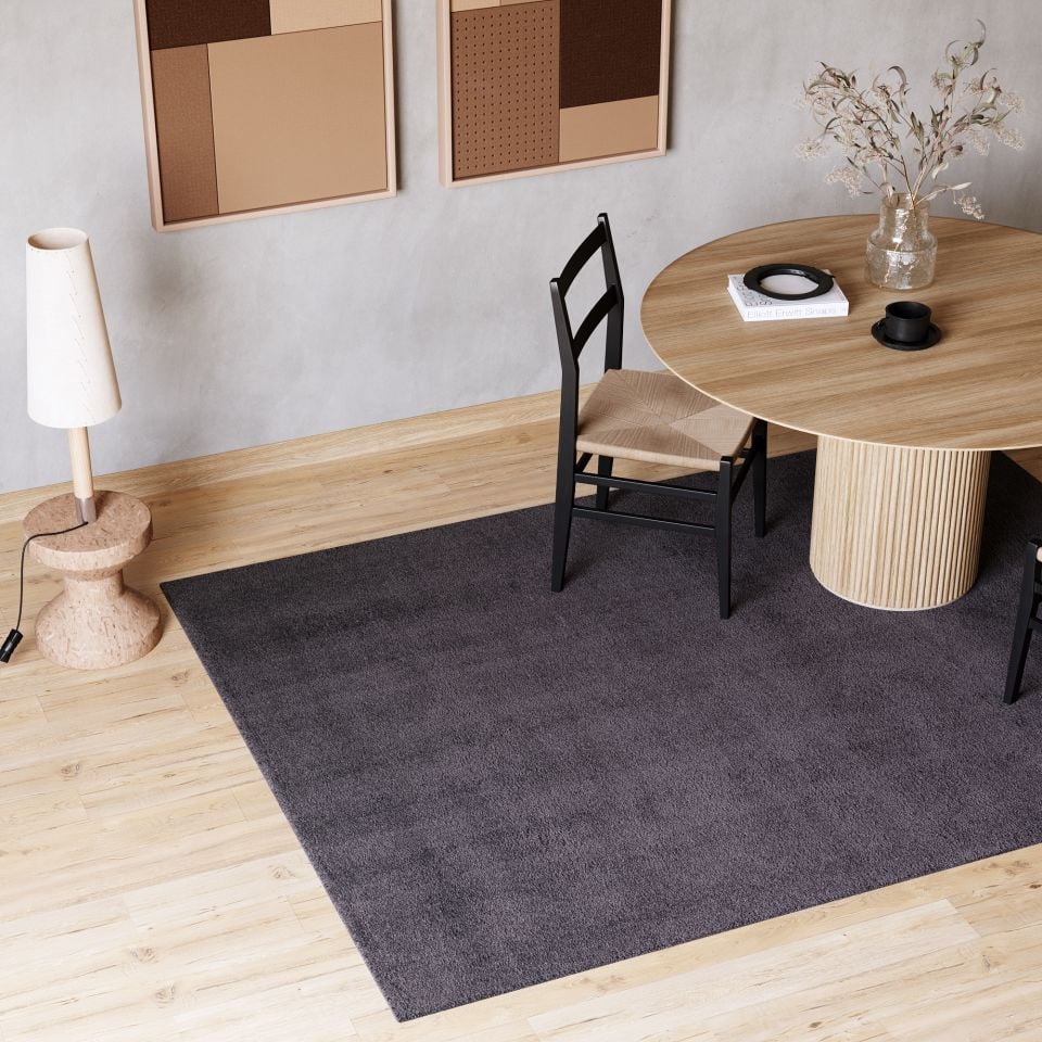 Cloud Serisi Antrasit Renk Yumuşak Shaggy Halı NX-125