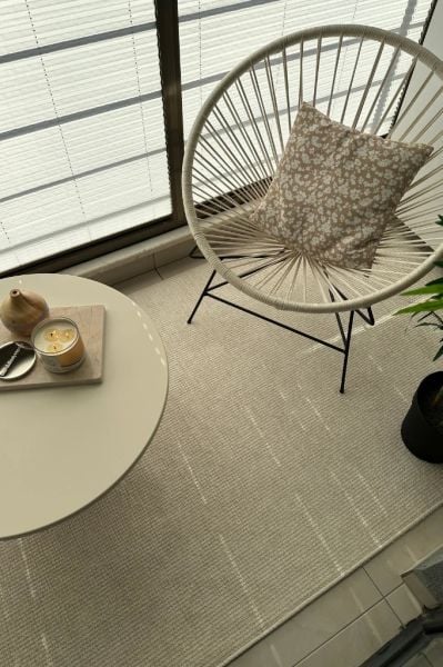 Norge Serisi Yumuşak Dokulu Yeni Nesil Krem Renk Halı AP-2411