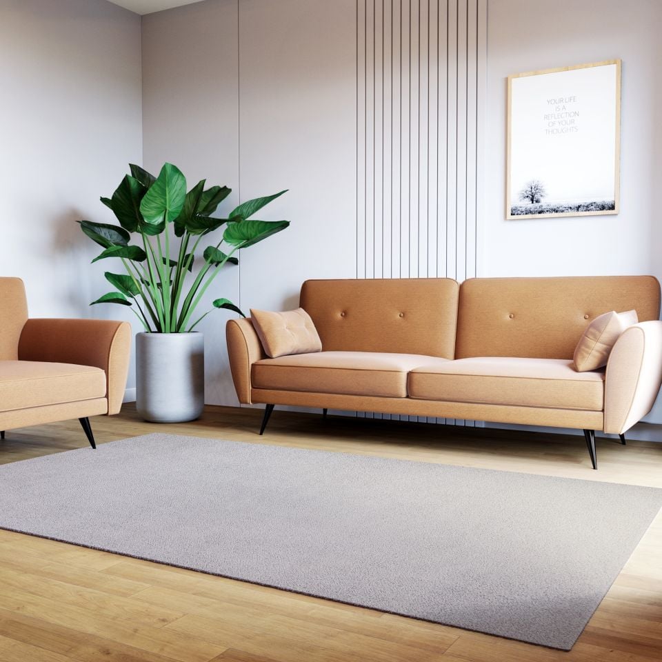 Cloud Serisi Gri Renk Yumuşak Shaggy Halı NX-127