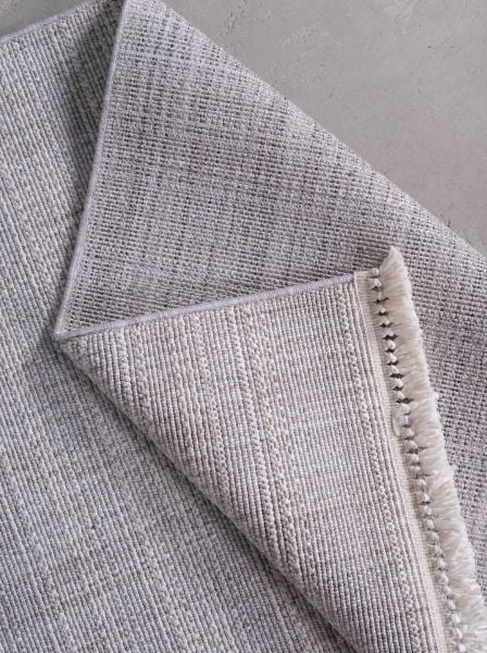Clam Serisi Bukle Dokuma Modern Gri/Bej Renk Halı OH-349