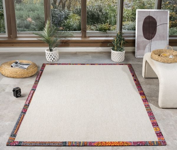 Beta Serisi Bordürlü Sisal Halı NX-5651