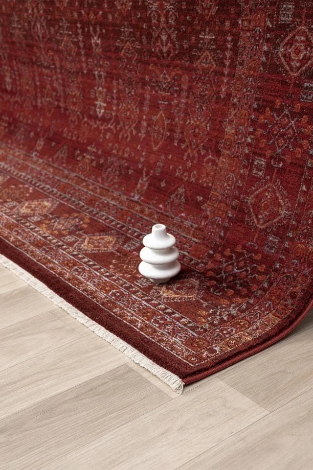 Luna Serisi Bordo Renk Makine Halısı SH-0260B