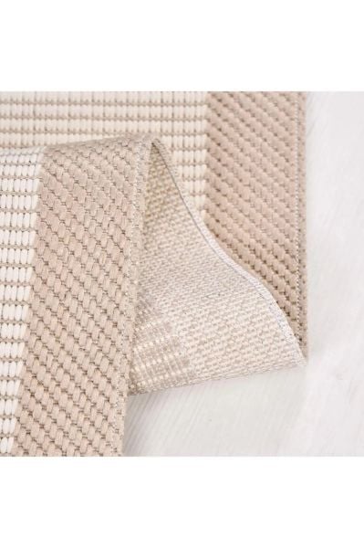 Alfa Serisi Makinede Yıkanabilir Krem/Bej Sisal Halı NX-05